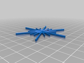 il mio personalizzati a foglia fiocco di neve blockscad per la matematica arte 3d print model - Mito3D
