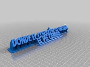 mi personalizados de barrido 2-nombre la línea placa oficina 3d print model - Mito3D