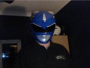 blue ranger helmet mmpr costume rangers cosplay power triceratops 3d print model - Mito3D