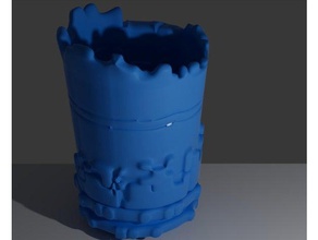 ork cup food drink orc pencil water wow hord 3d print model - Mito3D