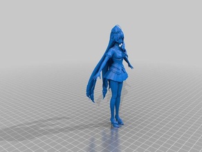 mikumo guynemer Skulpturen delta macross 3d print model - Mito3D