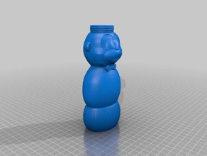 macaco garrafa recipientes garrafas molho 3d print model - Mito3D