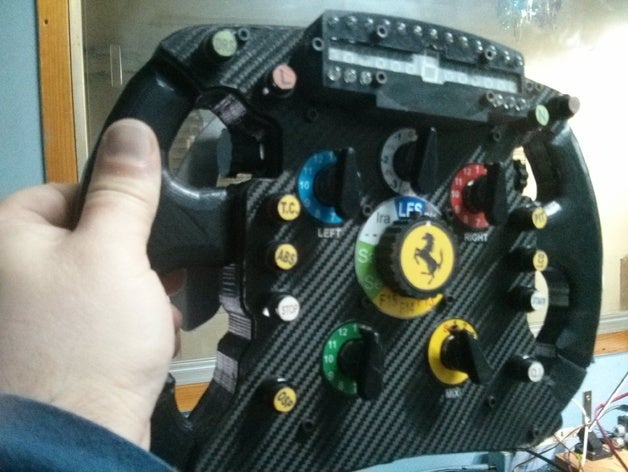 formula 1 style steering wheel g29 automotive logitech sim racing 3D print model - Mito3D