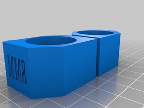 medidor de adaptador haste alisamento hastes diy 3d print model - Mito3D
