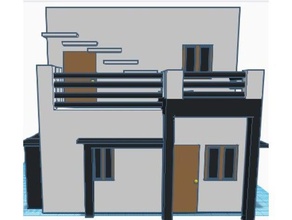 casa moderna 3d impressão 3d print model - Mito3D
