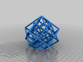 meu personalizados lattice cubo tortura test2 matemática arte 3d print model - Mito3D