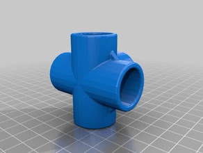 pipe fittings 20 mm organization pvc 3d print model - Mito3D