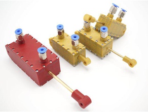 parametric pneumatic cylinder robotics 3d print model - Mito3D