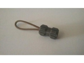 mini zipper pull 95 paracord accessories bead 3d print model - Mito3D
