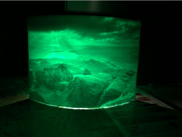 dağ manzarası sanat fotoğraf 3D print model - Mito3D