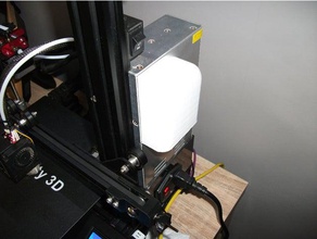 ender 3 bloc d'alimentation capot de ventilateur 3d l'imprimante accessoires creality réduction du bruit 3d print model - Mito3D