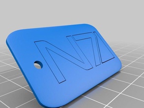 n7 de mass effect etiqueta perro 3d impresión 3d print model - Mito3D