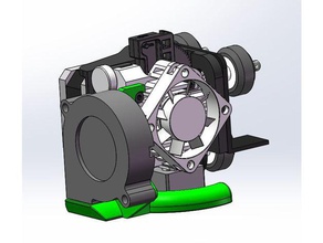 titan aero montagem de ventilador ender 3cr10 não suporta 3d a impressora partes cr-10 creality e3d extrusora 3d print model - Mito3D