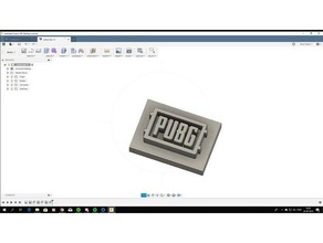 pubg logo des signes logos 3d print model - Mito3D