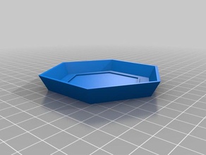 hexagon succulent planter cup decor 3d print model - Mito3D