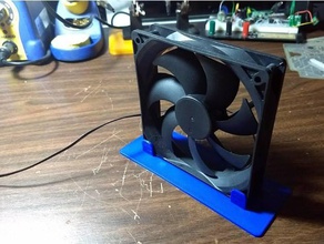 120mm fan stand electronics 3d print model - Mito3D