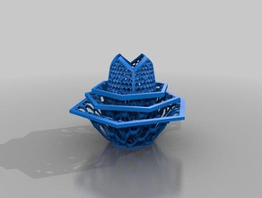 more flower power containers 3d print model - Mito3D