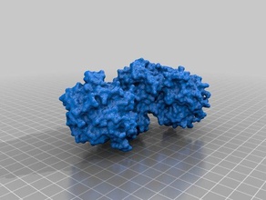 beta-fructofuranosidasa bifidobacterium longum complejo de fructosa biología 3d print model - Mito3D
