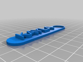key chain Schlüsselanhänger angepasst 3d print model - Mito3D