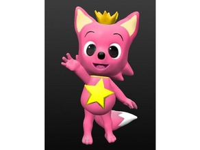 pinkpong - Spielzeug Spiel Zubehör Tier Tiere baby-Hai babyshark fox 3d print model - Mito3D