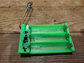yaesu ft-817 3x18650 batteria titolare supplente portafusibili l'elettronica caso il caricabatterie ft817 li-ion liion protetta 3d print model - Mito3D