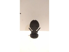 mini rpg figura doppie spade clan sole i giocattoli giochi dnd in miniatura rpaagr 3d print model - Mito3D