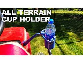 no spill reduced cup holder gumbal outdoor garden atv beerholder beer koozie boat mounted 3d print model - Mito3D