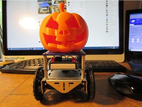 flaming pumpkin robotics 3d print model - Mito3D