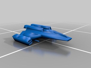 sb-105 bomber vehicles fighter scifi spaceship star wars 3d print model - Mito3D