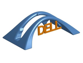 dell vertical laptop stand computer stylus 3d print model - Mito3D