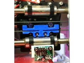 mini differential ir sensor mount geeetech aluminium prusa i3 3d printer parts 3d print model - Mito3D