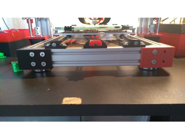 am8 2020profilefoot angle 3d printer parts 2020 extrusion aluminium profile 3D print model - Mito3D