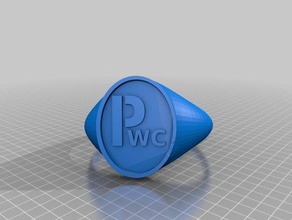 wc anillo anillos 3d print model - Mito3D