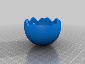 cracked egg other 3d print model - Mito3D