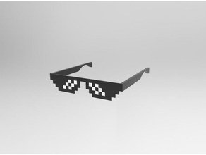 doble color de thug life gafas 3d la impresión extrusión 3d print model - Mito3D