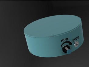 ecrã rotativo tabela de velocidade variável diy motorizado tampo mesa giratória 3d print model - Mito3D