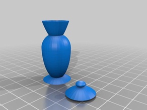 vaso alto i contenitori barattolo vasi 3d print model - Mito3D