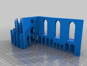 costat dret absis catedral girona Gebäude Strukturen 3d print model - Mito3D