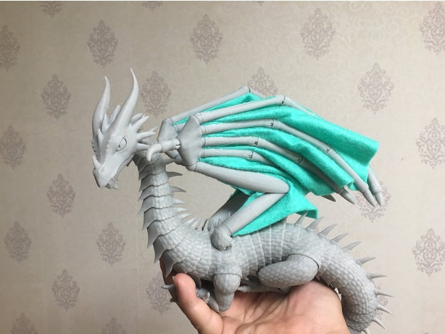 articulé dragon à sept virgule cinq neuf les créatures joint rotule ball jointed bjd figure jouet 3D print model - Mito3D