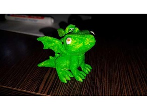 mignon dragon trousseau de clés l'art 3d print model - Mito3D