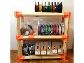 spool storage organization organizer woodworking 3d print model - Mito3D