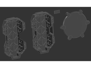 asalto escudos de dominio cruzado mk3 juegos caballero titan 3d print model - Mito3D