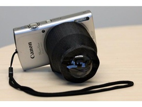 crystal ball fisheye canon powershot elph180 camera lens 3d print model - Mito3D