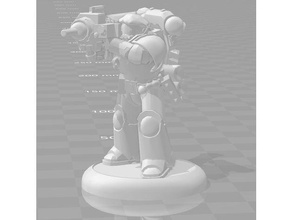 francês espaço legionário vinho lançador brinquedos jogos space marine warmallet 4dkay 3d print model - Mito3D