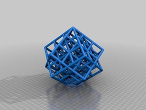 double divided lattice math art customized 3d print model - Mito3D