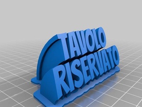 tavolo riservato bureau de personnalisé 3d print model - Mito3D