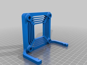 open fan mount rambo v13 board 70mm 3d printer parts rostock max 3d print model - Mito3D