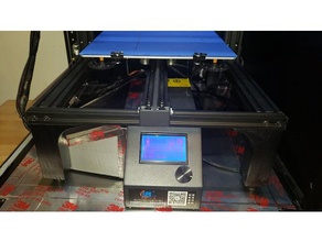 cr10s control box cooling enclosure 120mm fan 3d printer parts duct 3d print model - Mito3D