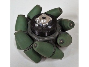 vex green mecanum wheel mounts actobotics hubs robotics ftc 3d print model - Mito3D
