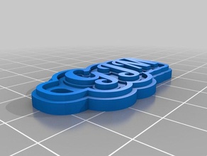 gabriel keychain keychains customized 3d print model - Mito3D